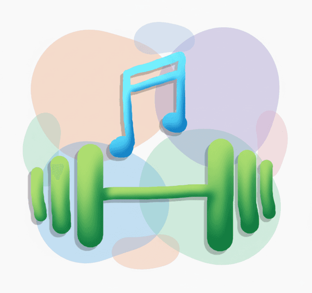 Musical barbell representing Tonic Sense as your personal ear training gym